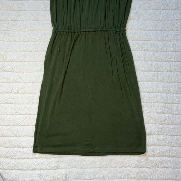 Banana Republic Olive Green Sleeveless Comfy Drawstring Dress - Picture 8 of 10